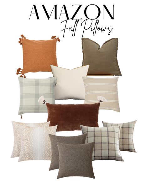 Amazon Fall Pillows

Cotton velvet brown lumbar pillow, white solid luxury pillow case, light brown thick accent pillow, interwoven double striped pillow case, canvas pillow with tassels, set of 2 antelope pillow cover, linen buffalo check throw cover, Chris loves Julia Linus sage pillow case, green linen throw cover. 

#LTKhome #LTKstyletip