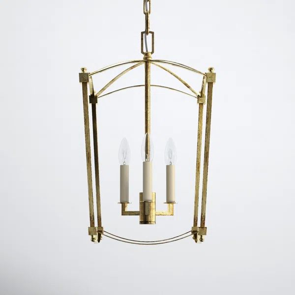 Olive 3 - Light Dimmable Lantern Geometric Chandelier | Wayfair North America