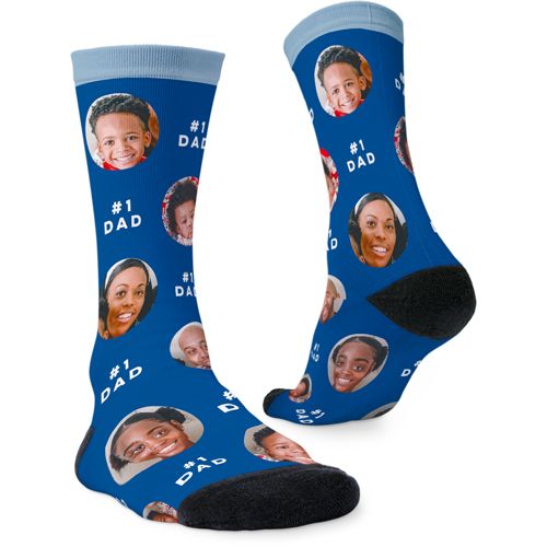 Floating Faces and Text Custom Socks | Shutterfly