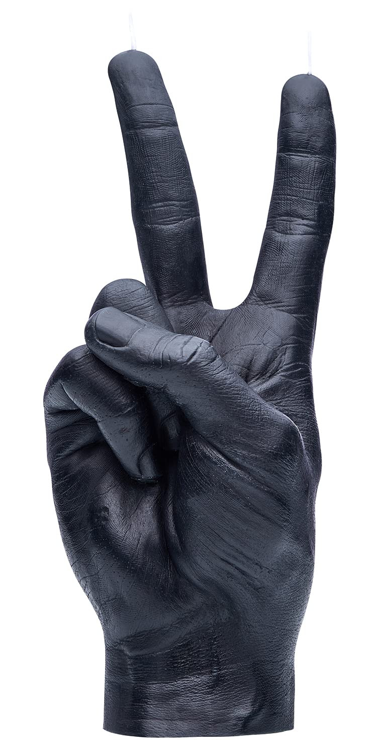 Hand Gesture Candle Peace Sign - Big Real Hand Size 6.7 x 4.3 x 2.4 inches - Handmade Winner Stat... | Amazon (US)