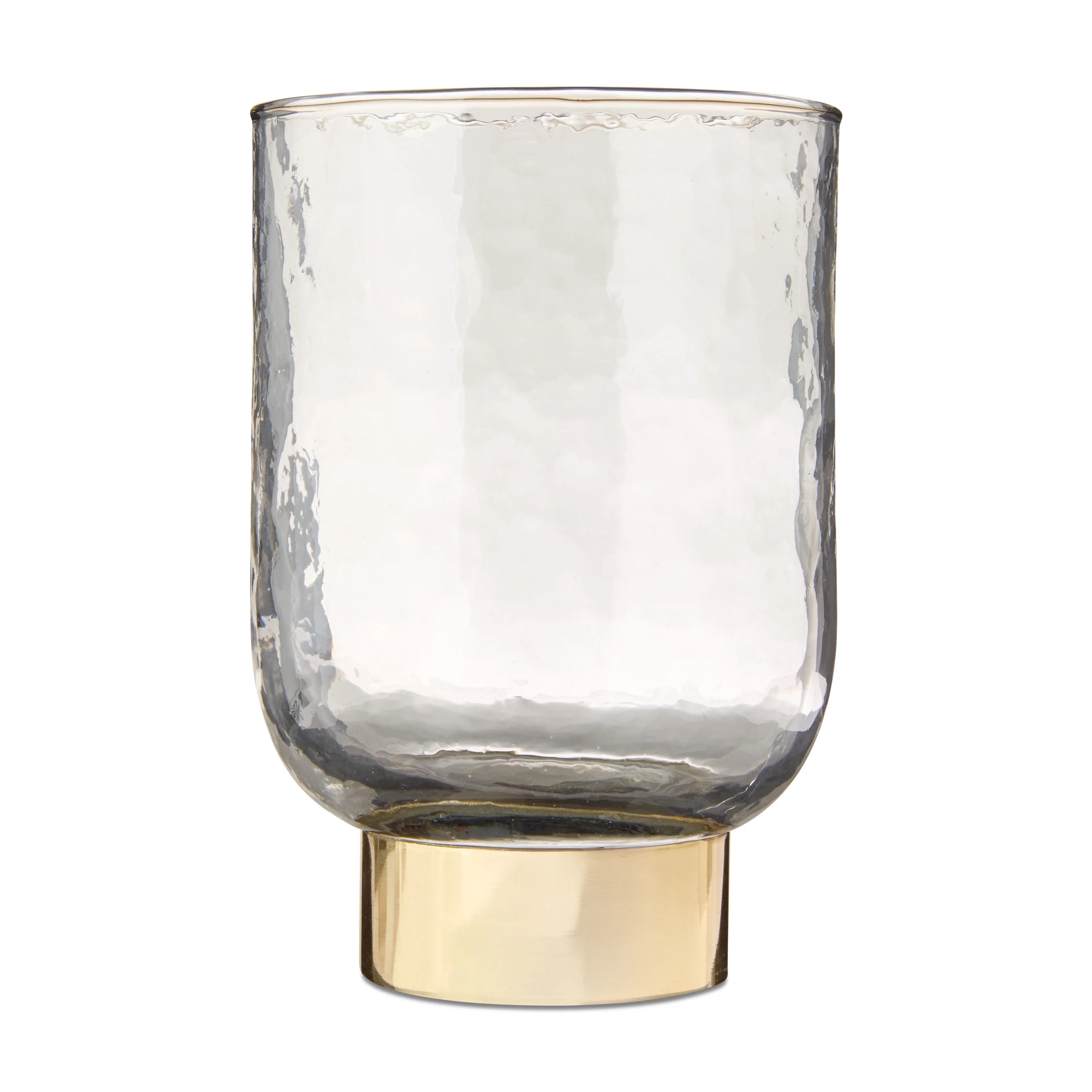 Hammered Glass with Gold Base Christmas Decoration, 6", by My Texas House | Walmart (US)