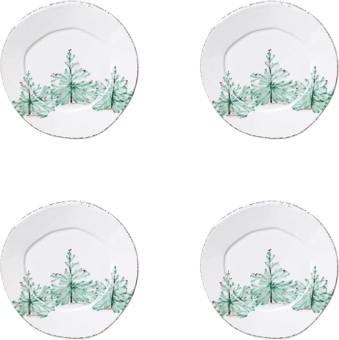 Vietri Lastra Holiday Collection Italian Dinnerware Sets (Salad Plates, Set of 4) | Amazon (US)
