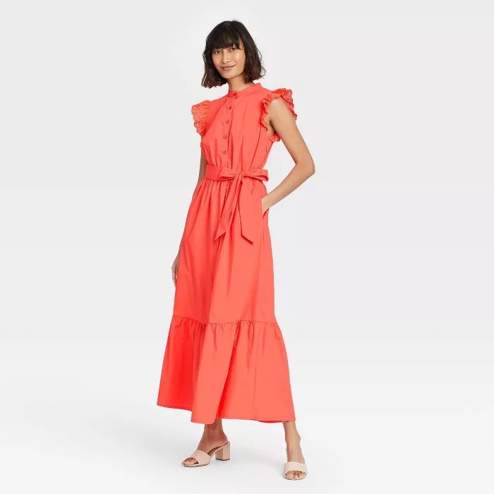 Women's Ruffle Short Sleeve A-Line Dress - Who What Wear™ | Target