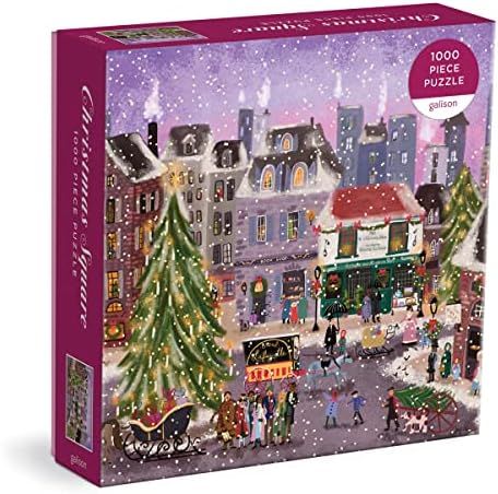 Christmas Square 1000 Piece Puzzle in Square Box from Galison - Holiday Puzzle for Adults with Beaut | Amazon (US)