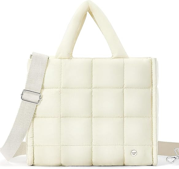 WESTBRONCO Puffer Crossbody Bags for Women Quilted Tote Bag Puffy Weekender Overnight Bag Nylon S... | Amazon (US)