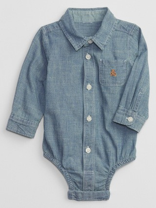 Baby Chambray Bodysuit | Gap Factory