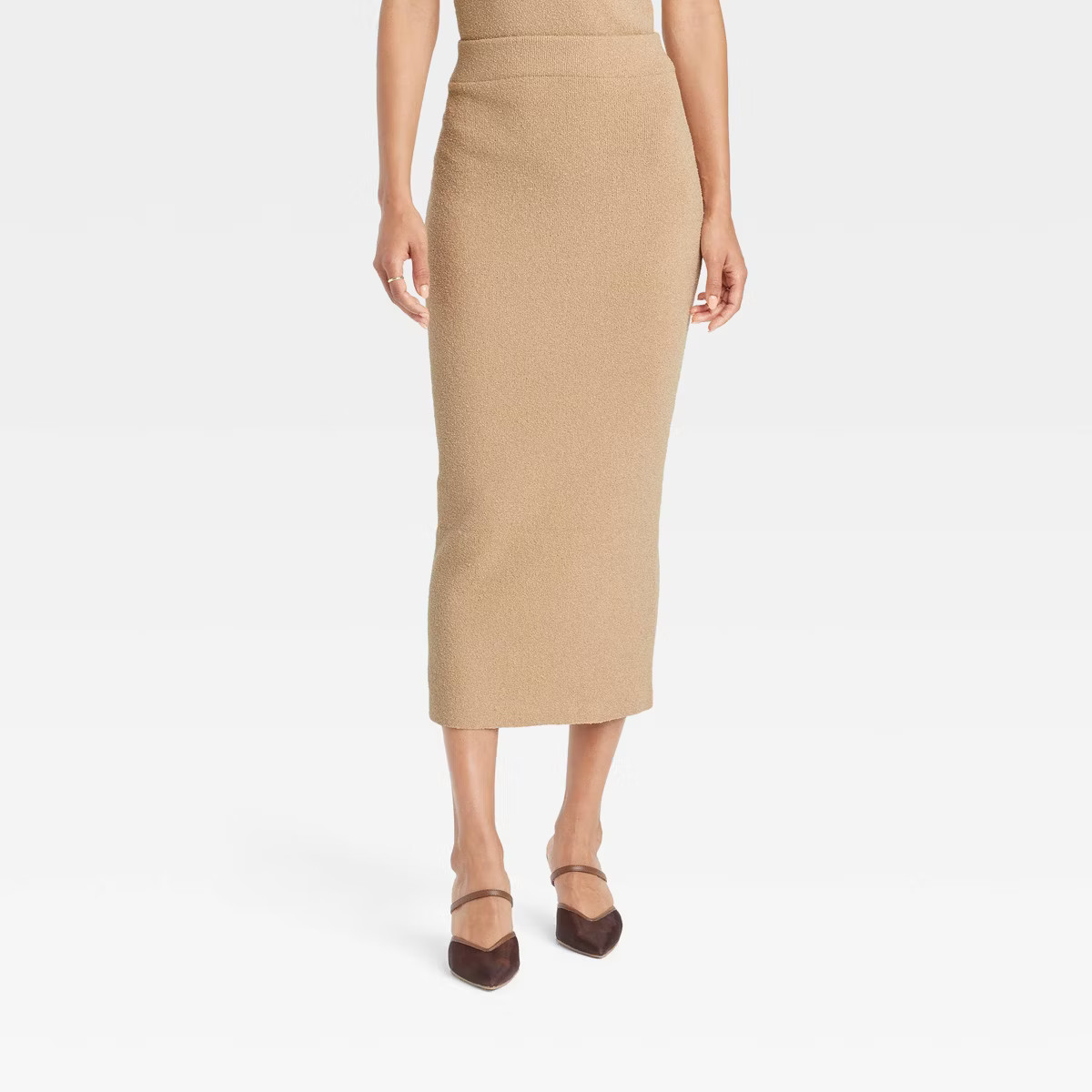 Women's Midi Boucle Sweater Skirt - A New Day™ | Target