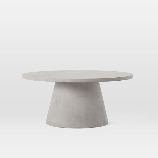 Pedestal Outdoor Coffee Table | West Elm (US)