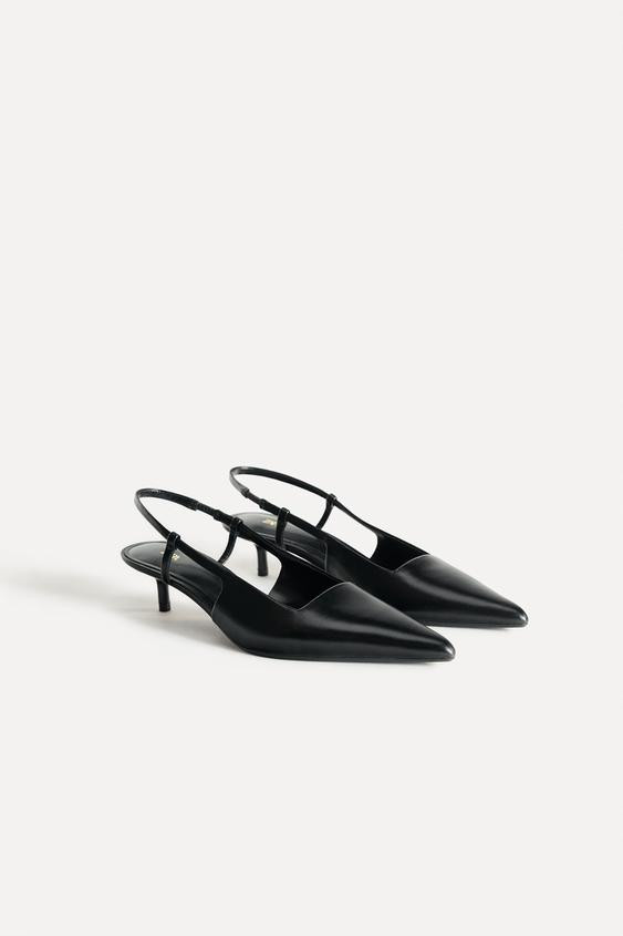 LEATHER SLINGBACK SHOES 50TH ANNIVERSARY | Zara US