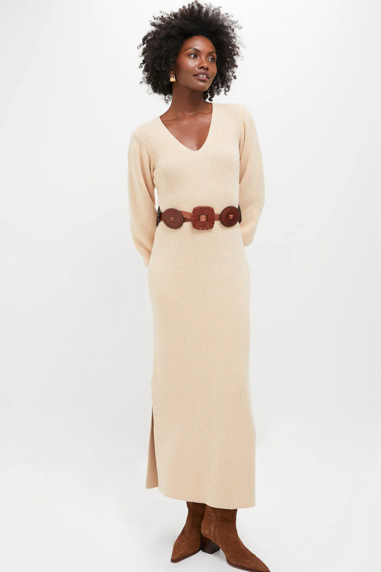 Almond Knit Anya Midi Dress | Tuckernuck (US)