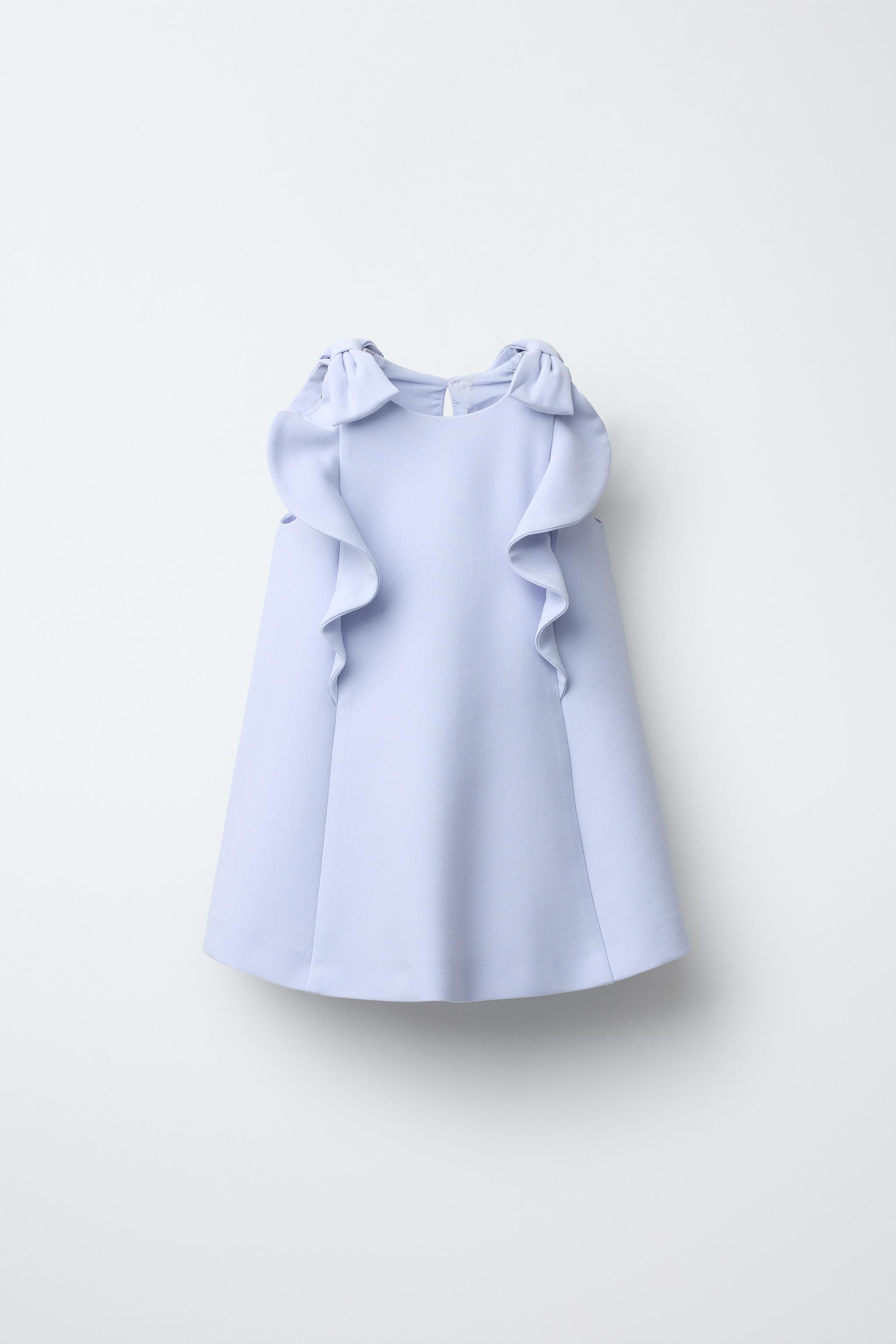 RUFFLED AND BOW DRESS | Zara US
