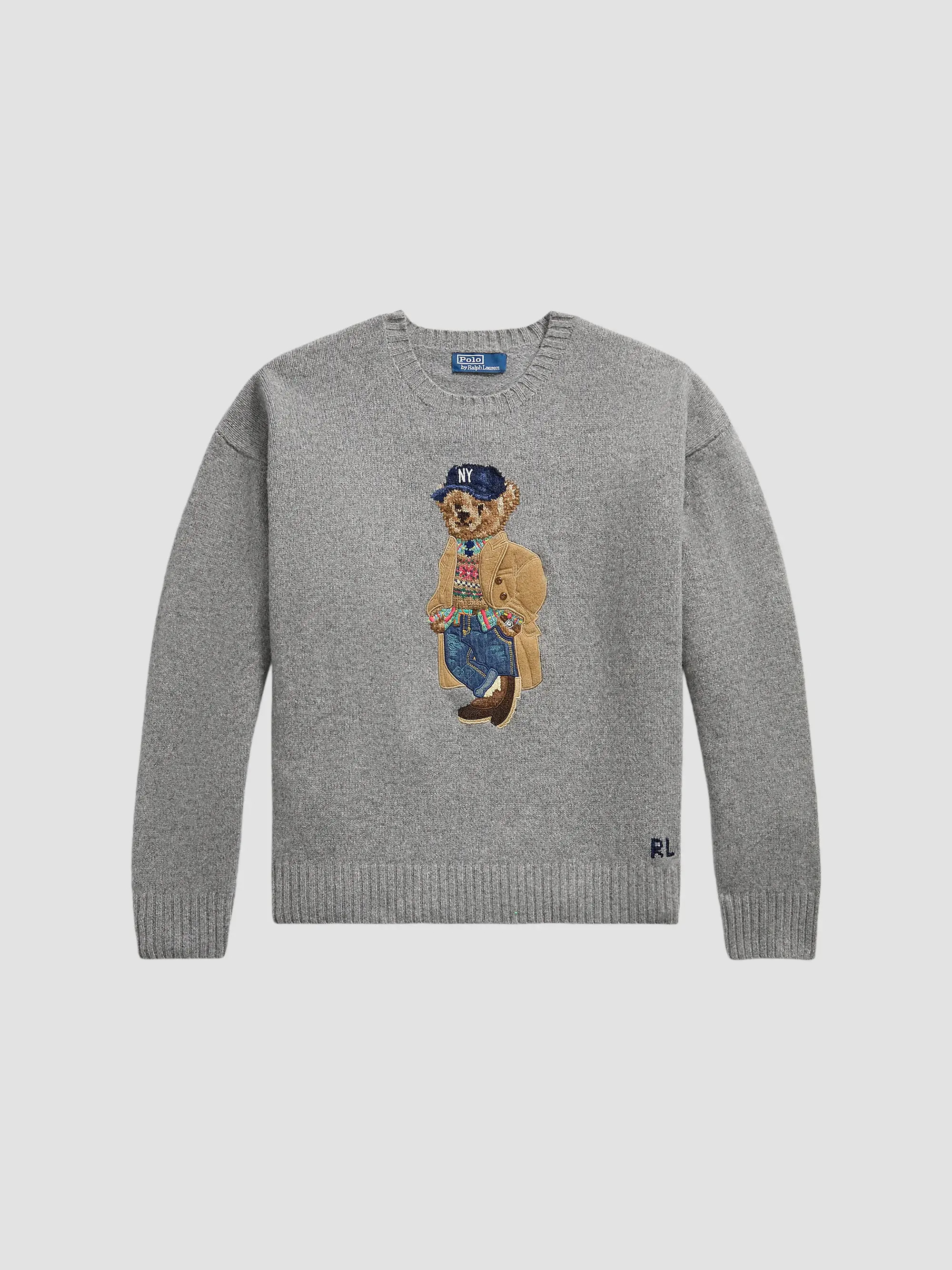 Polo Ralph Lauren Yankees\u2122 Polo Bear Wool-Cashmere Sweater | Saks Fifth Avenue | Saks Fifth Avenue