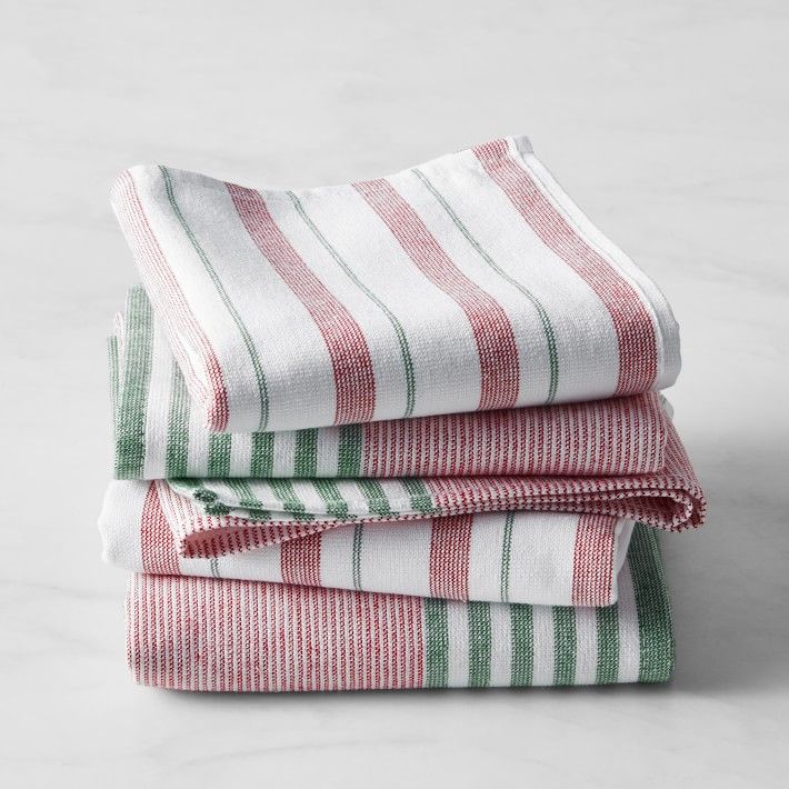 Williams Sonoma Super Absorbent Holiday Multi Pack Towels, Set of 4 | Williams-Sonoma