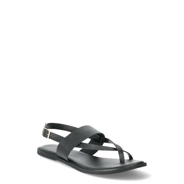 Time and Tru Women's Strappy Toe Thong Sandal | Walmart (US)
