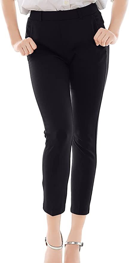Marycrafts Women's Pull On Stretch Yoga Dress Business Work Pants 12 Black at Amazon Women’s Cl... | Amazon (US)
