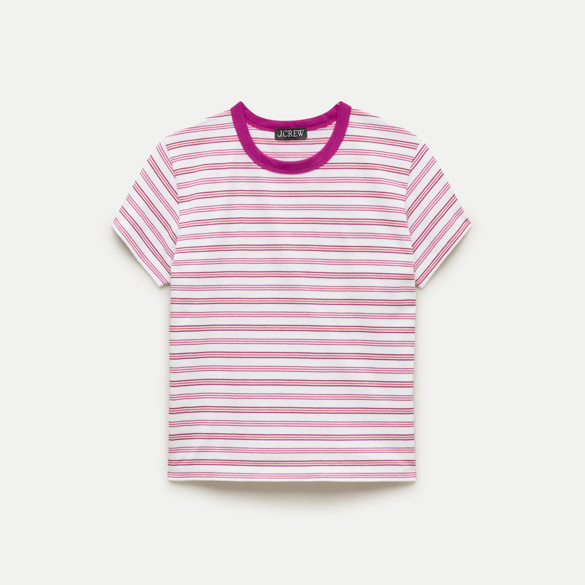 Boyfriend jersey classic-fit T-shirt in stripe | J. Crew US