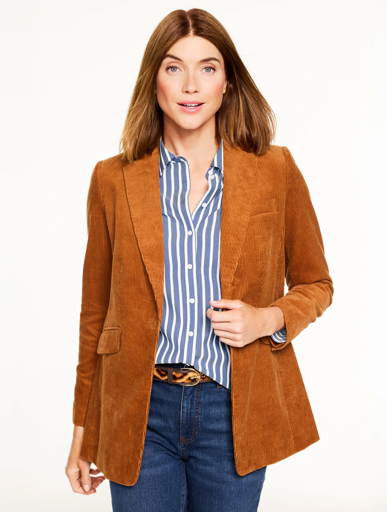 Corduroy Blazer - Acorn Brown - 10 Talbots | Talbots