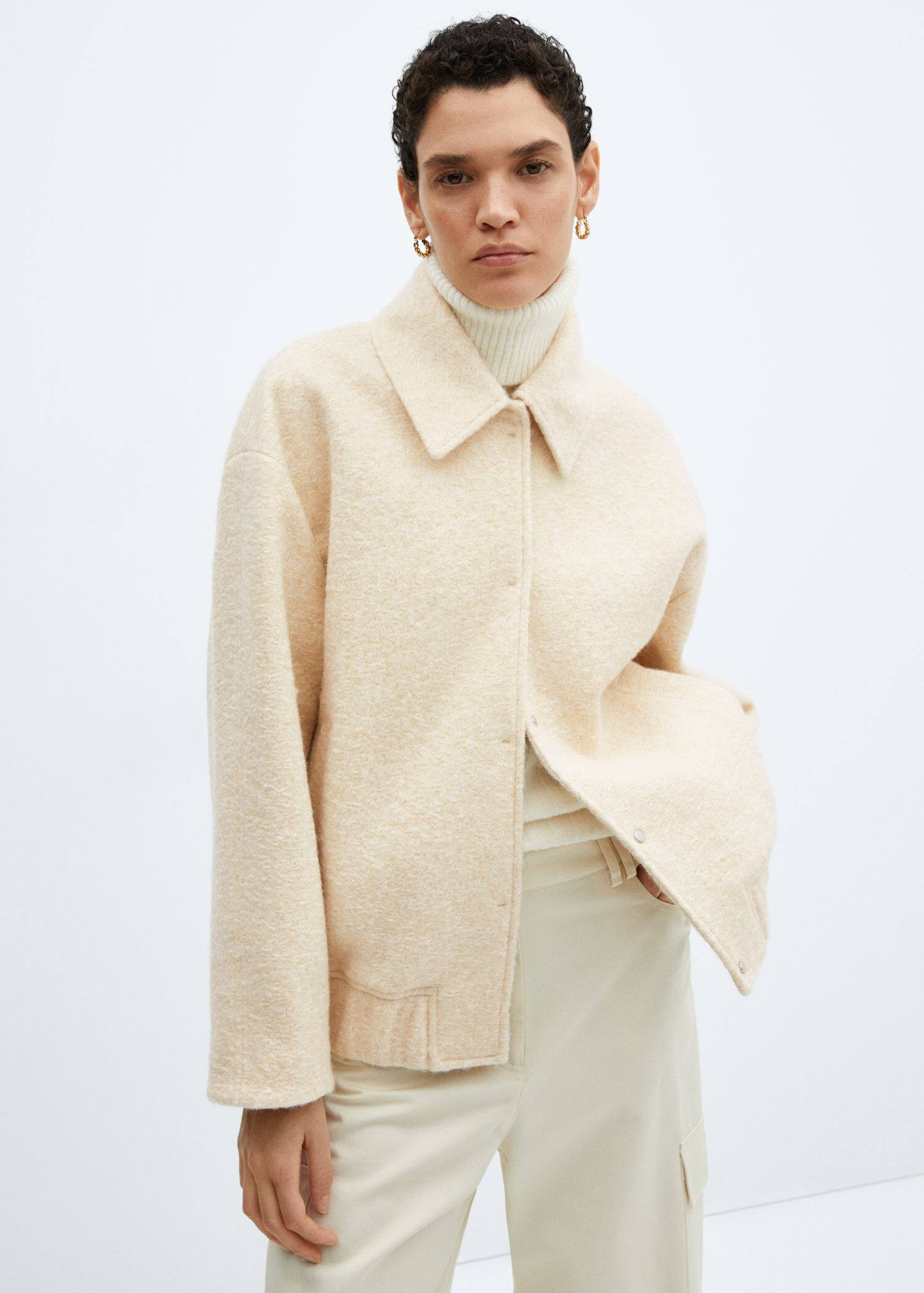 Oversized bomber jacket -  Women | Mango USA | MANGO (US)
