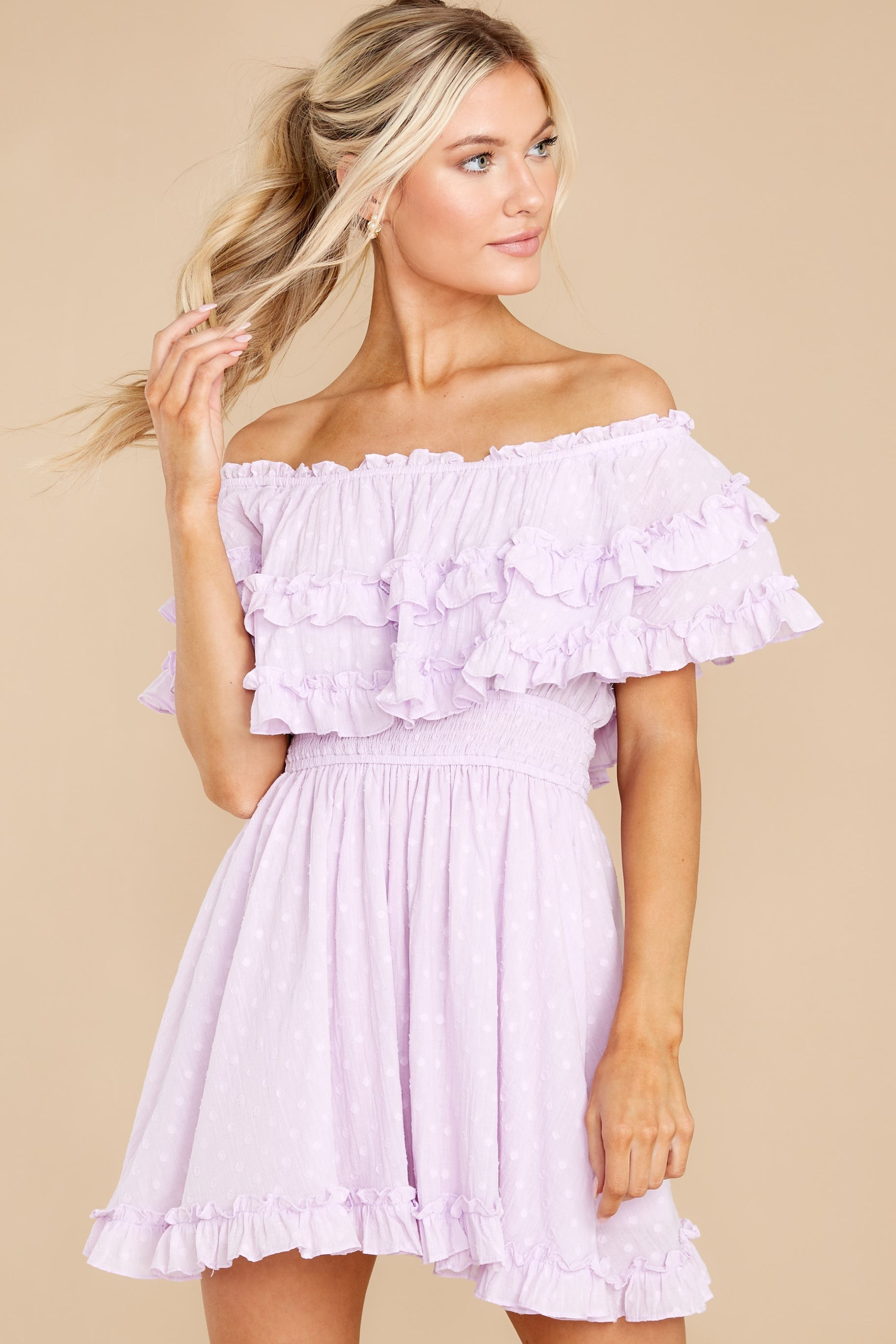 Undeniable Feelings Lavender Dress | Red Dress 