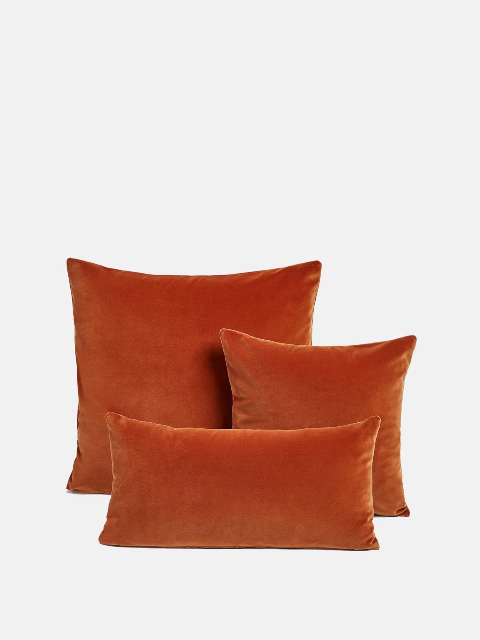 SALE! Burnt Orange Velvet Pillow Cover 18x18 20X20 14x36 Velvet Pillows, Decorative Pillow, Velve... | Etsy (US)