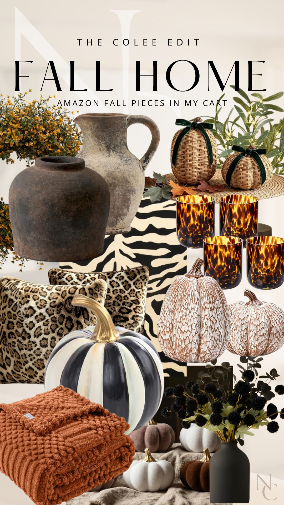 Fall home refresh, but make it a little wild. 🤎🍂🐆

I went down the Amazon rabbit hole and found SO many good pieces for cozy season — tortoise glass, woven pumpkins, moody pottery, animal print, warm rust textures + just enough black to keep everything feeling chic instead of pumpkin patch explosion. 😂

Basically, fall decor for the girl who still wants her house to look expensive.

Everything in my Amazon Fall Home Edit is linked right here on LTK. 🛒

#AmazonHome #AmazonFinds #FallDecor #FallHome #TheColeeEdit 

 #LTKdayinmylife #LTKSeasonal #LTKHome