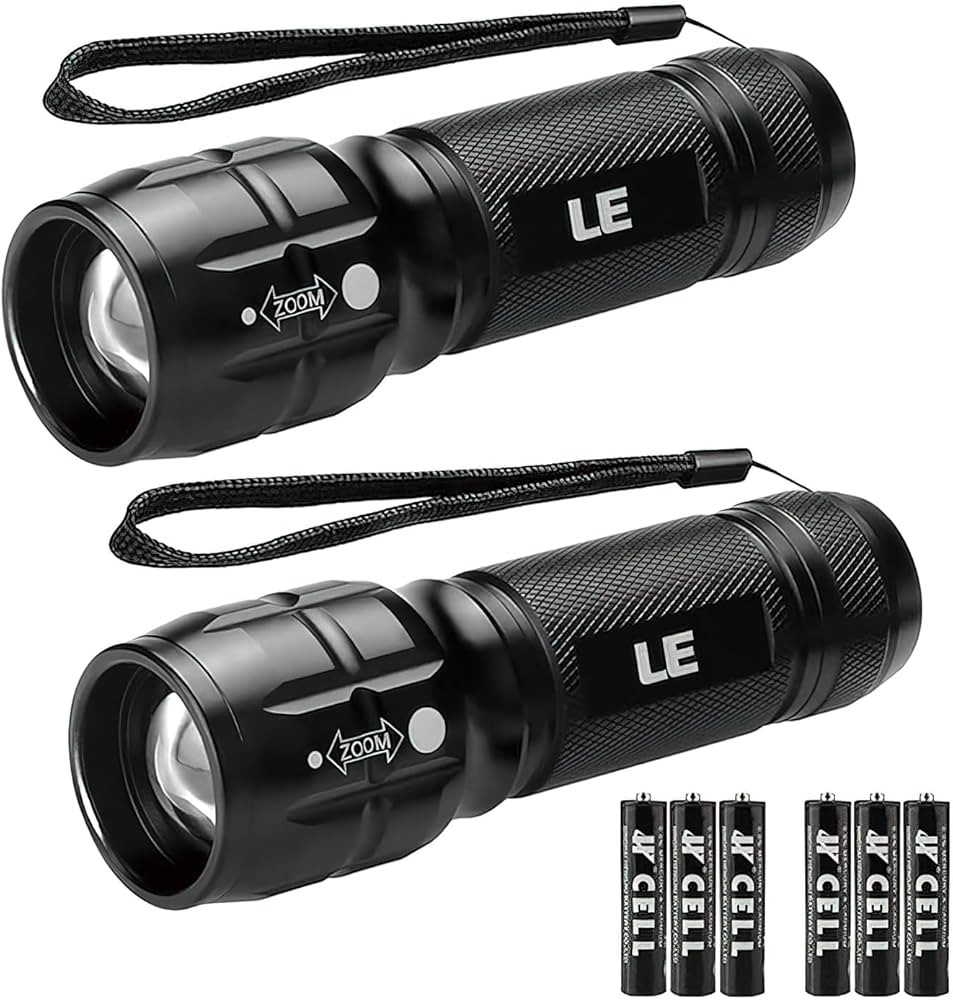 Lighting EVER LED Flashlights High Lumens, Small Flashlight, Waterproof, Adjustable Focus Flash L... | Amazon (US)