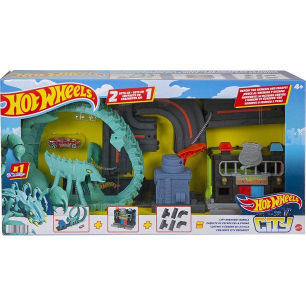 Hot Wheels City 2-in-1 Breakout Bundle: Police Station & Toxic Scorpion  Attack Car Vehicle Plays... | Walmart (US)