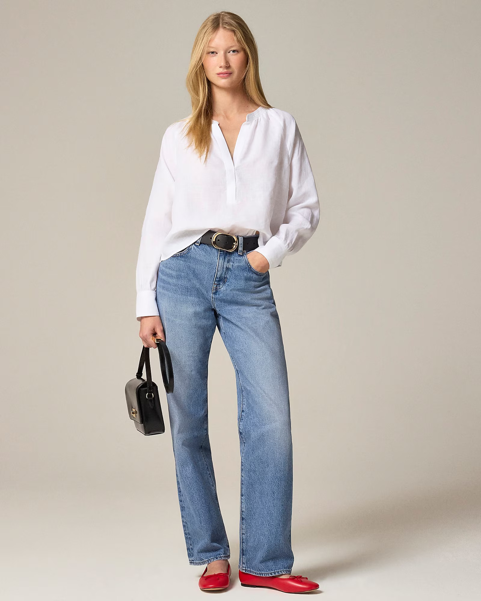 Cabana top in linen | J. Crew US