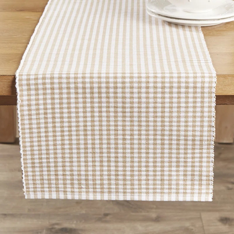 Braynen Rectangular Striped Cotton Table Runner | Wayfair North America