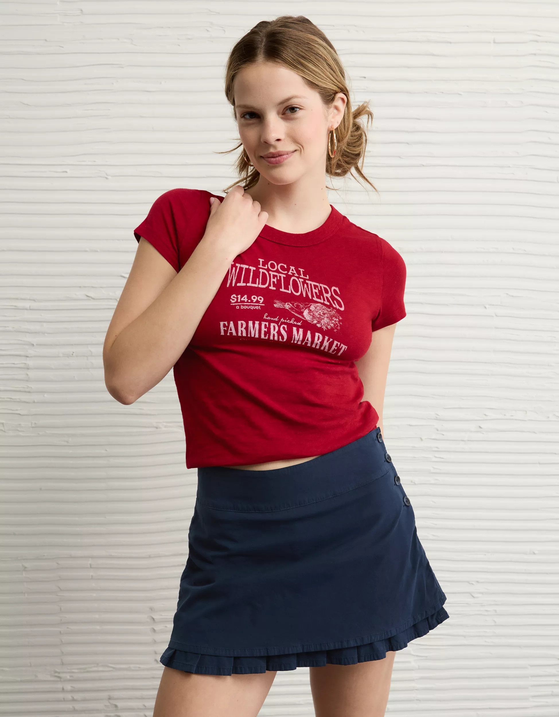 AE Food Graphic Hey Baby Tee | American Eagle Outfitters (US & CA)