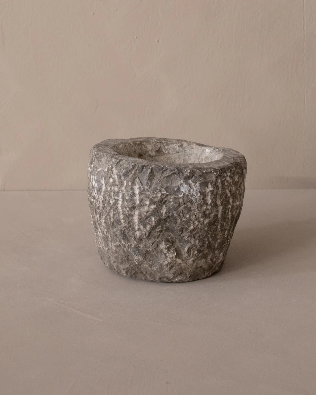 Large Vintage Stone Bowl III | The Vintage Rug Shop