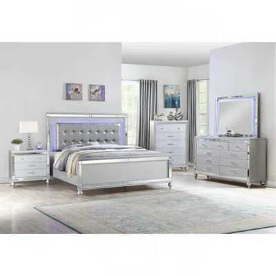 Sterling Upholstered LED Bed | Wayfair North America
