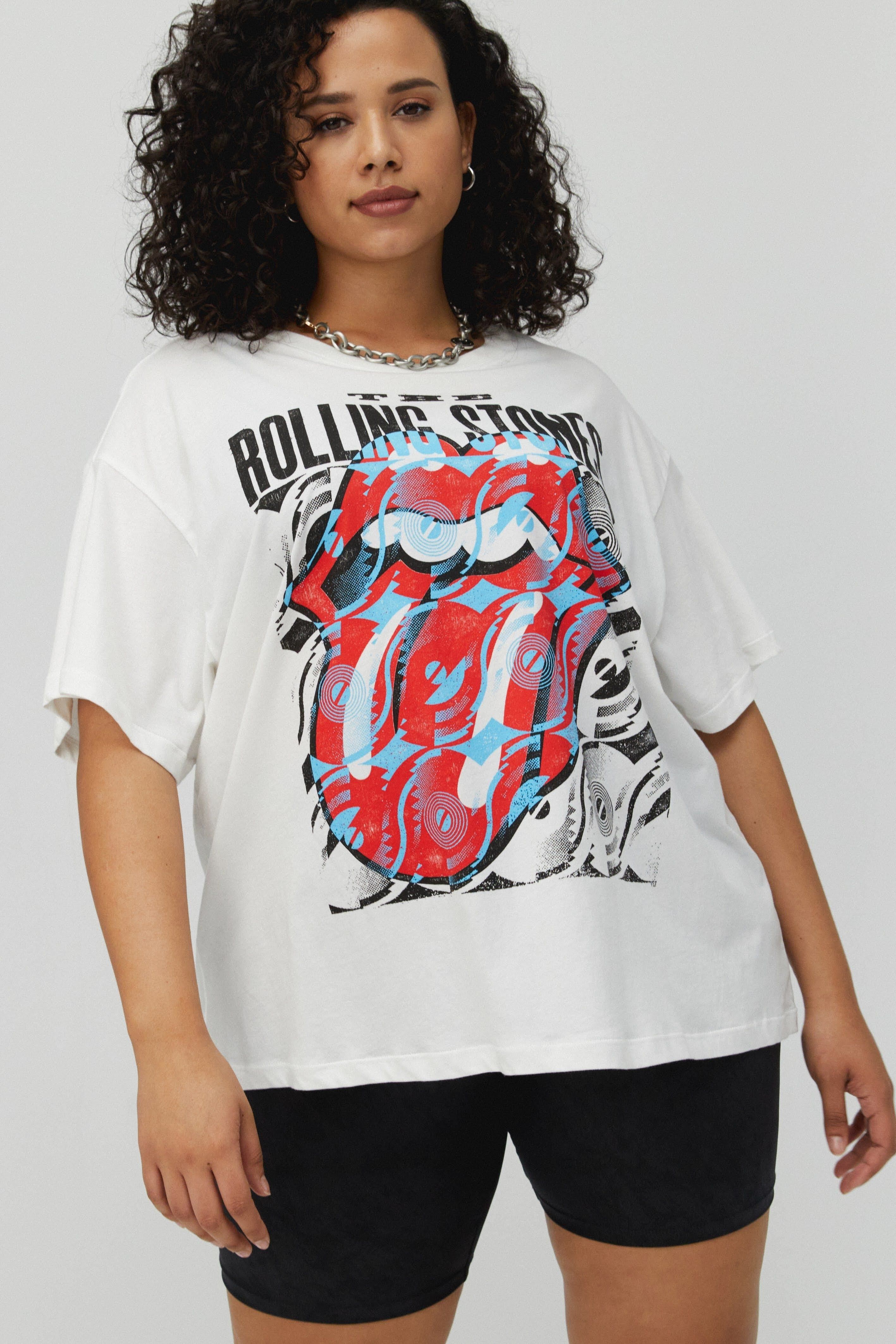 Rolling Stones Record Tongue BF Tee ES | Daydreamer