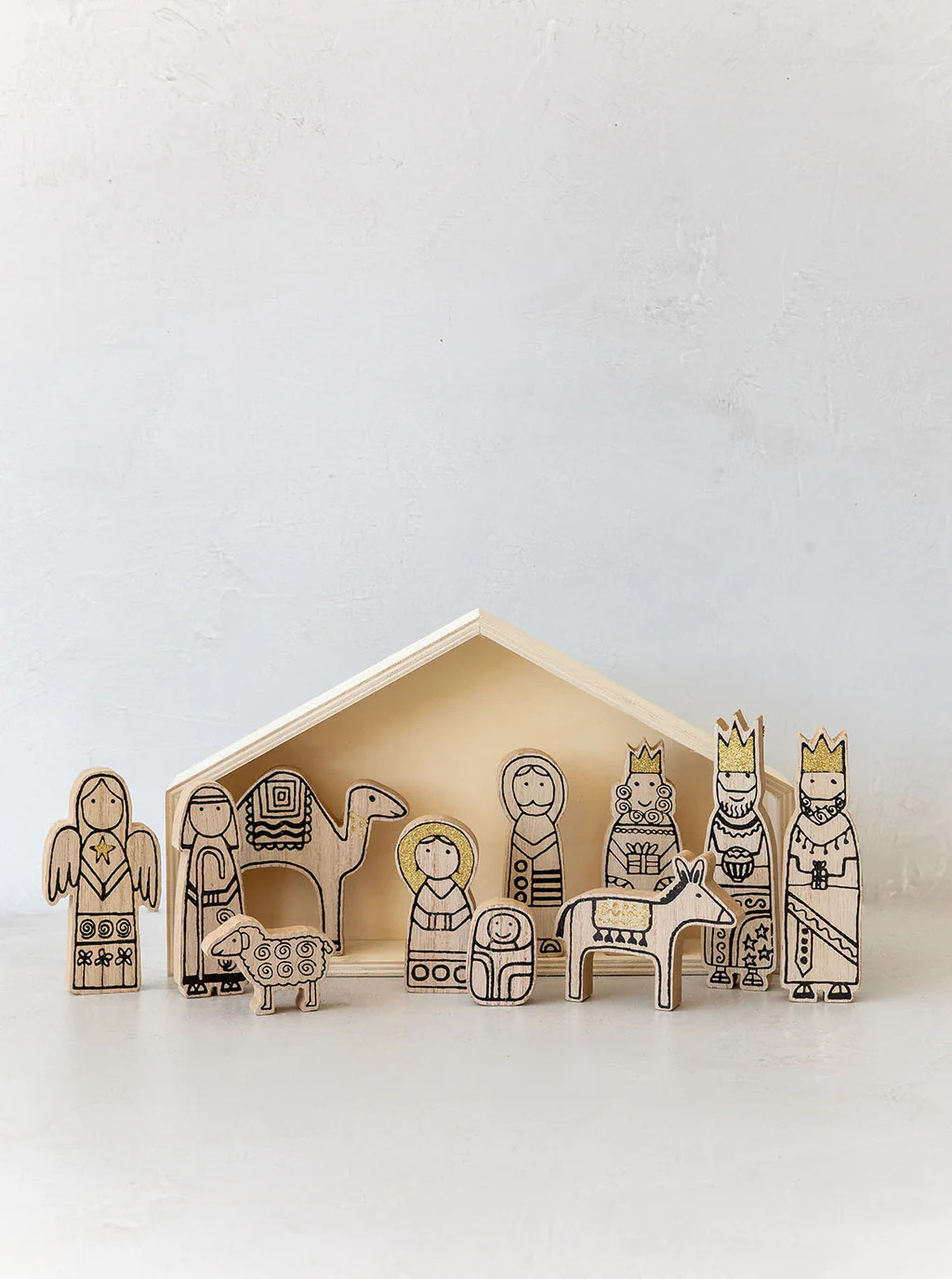Wood Nativity | Set of 12 | House of Jade Home