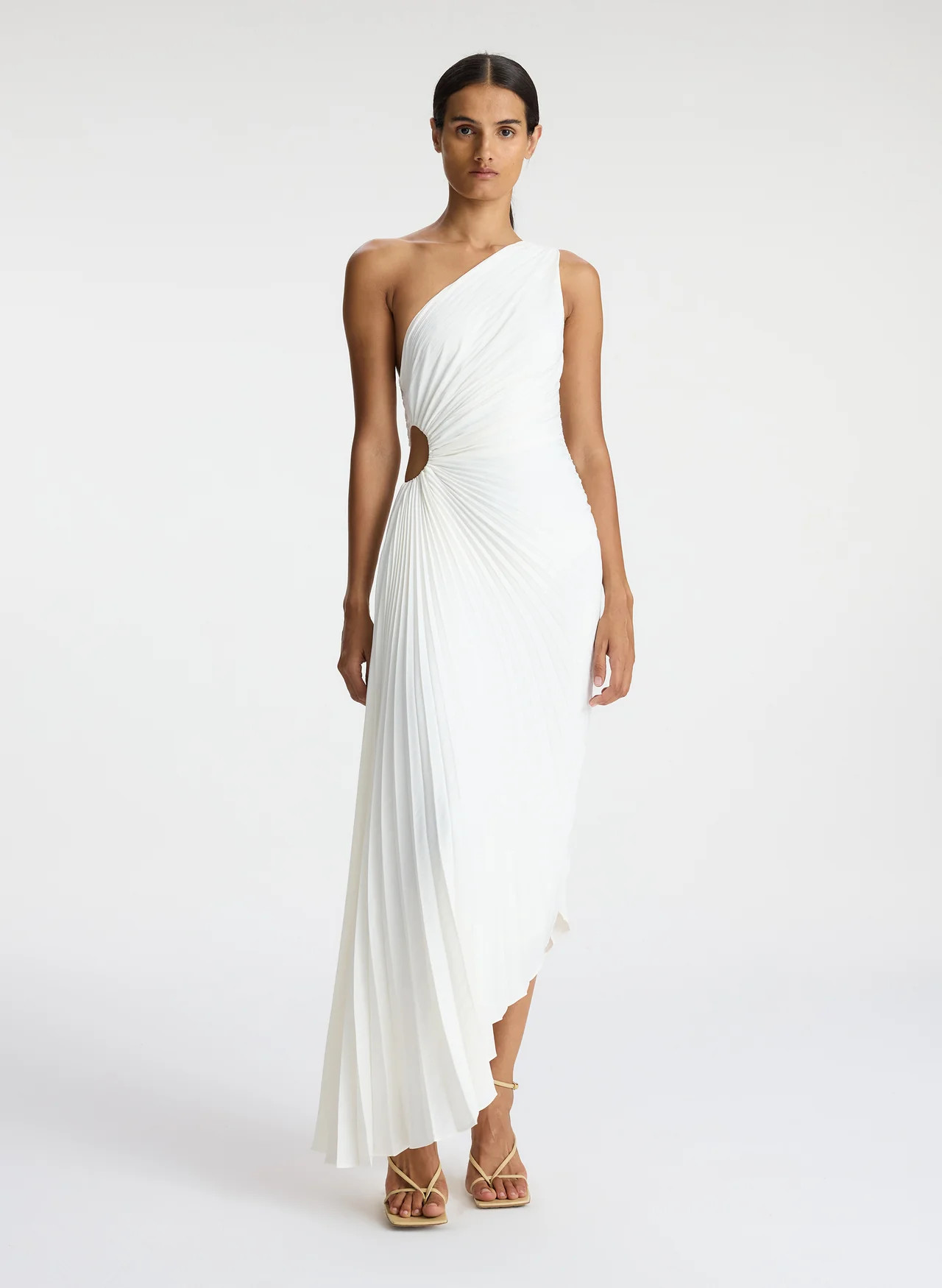 Delfina Matte Pleated Dress | A.L.C