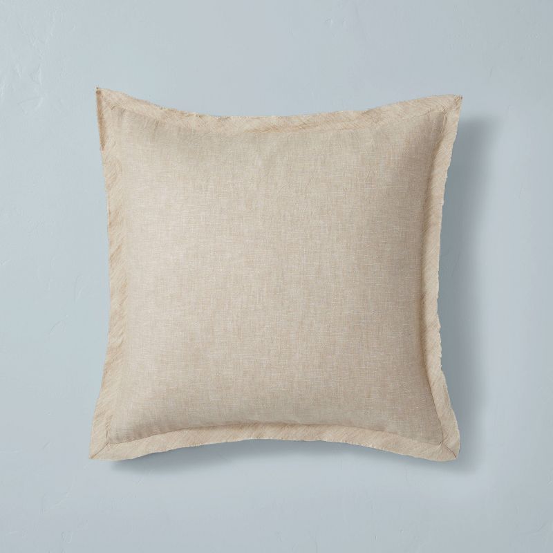 18"x18" Linen Blend Accent Pillow Sham - Hearth & Hand™ with Magnolia | Target