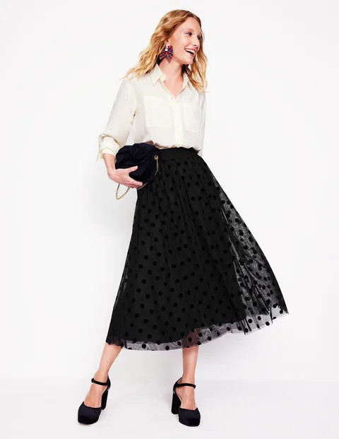 Isabella Tulle Midi Skirt | Boden (US)