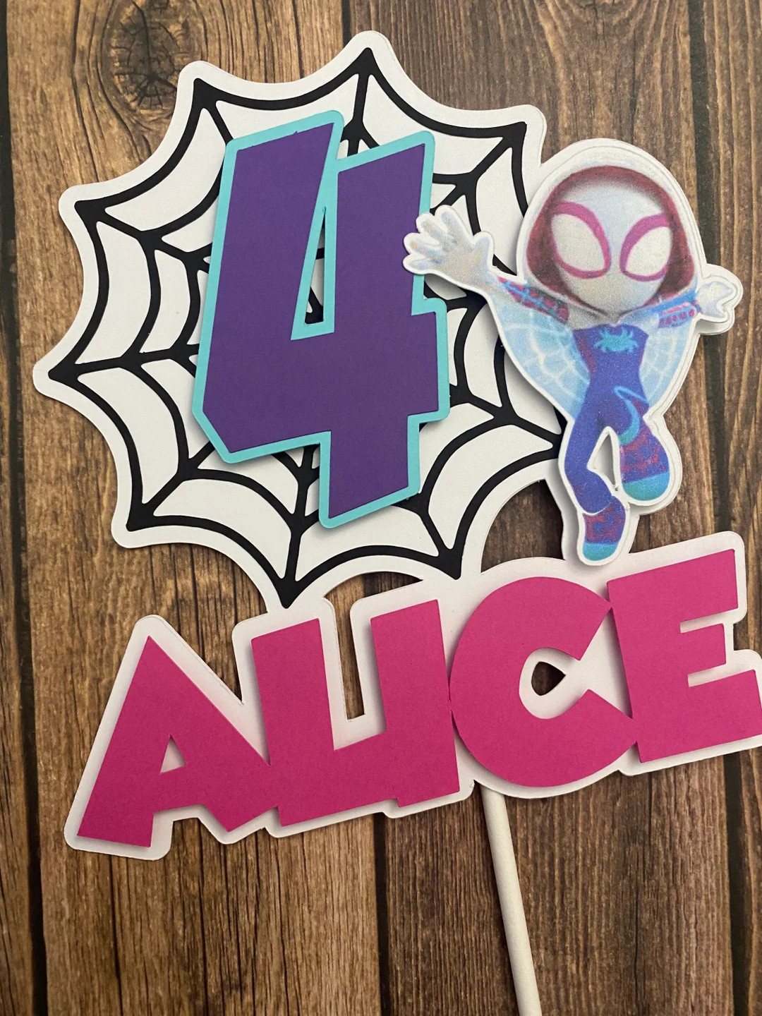 Spider Gwen Cake Topper young Gwen - Etsy | Etsy (US)