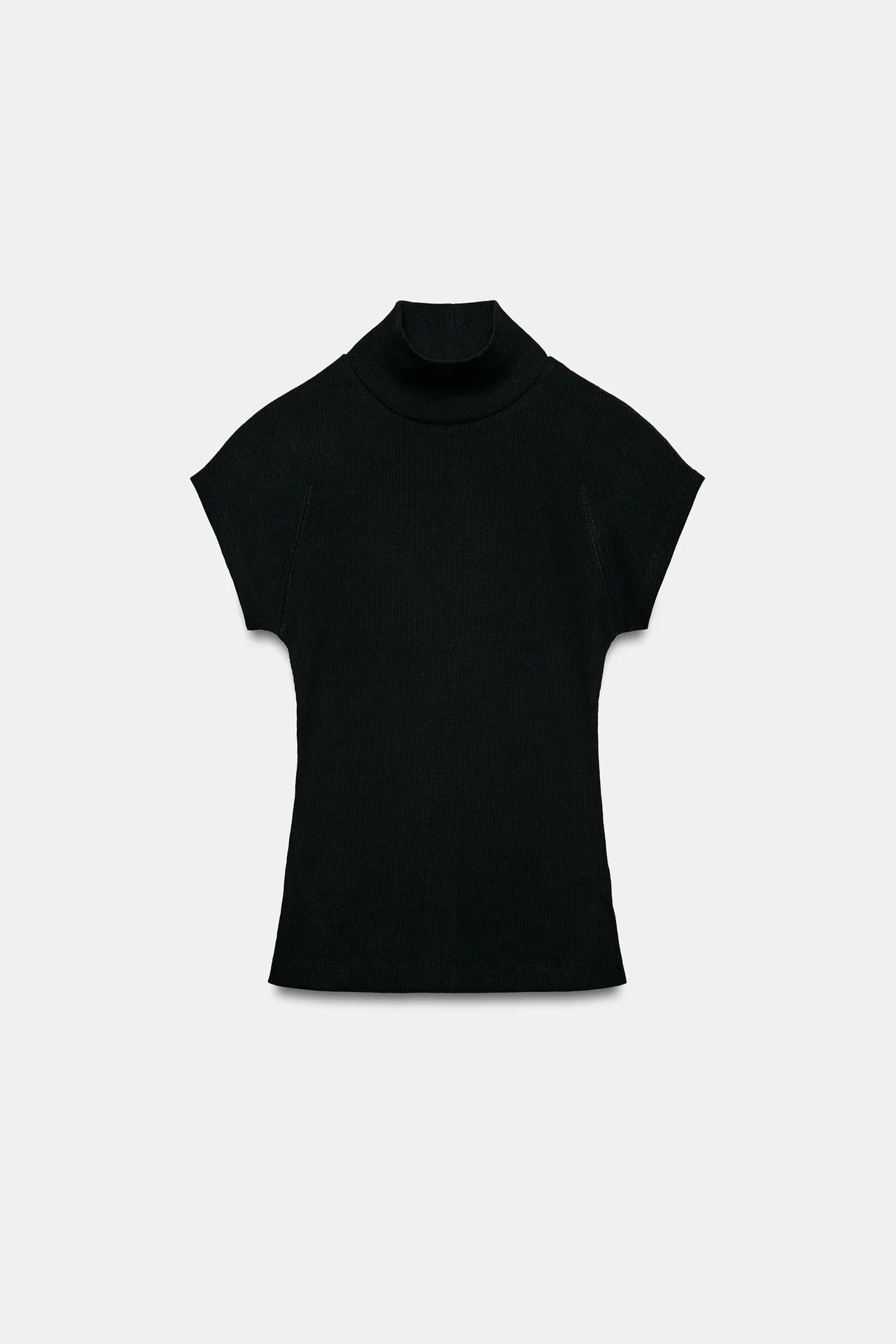 RIB-T-SHIRT MIT STEHKRAGEN | Zara DE