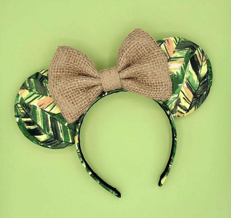 MADE TO ORDER Jungle Mouse Ears Safari Mouse Ears Headband - Etsy | Etsy (US)