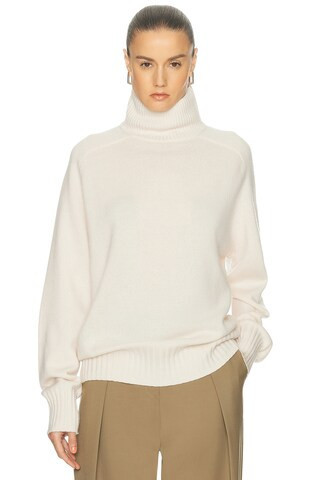 SRG Fayy Cashmere Turtleneck Sweater in Cream | FWRD 