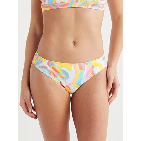 Jessica Simpson Women s Mid Rise Hipster Bikini Bottoms Sizes XS-XXL | Walmart (US)