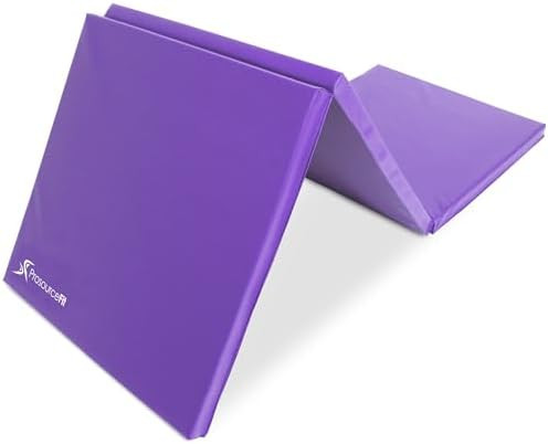 ProsourceFit Tri-Fold Folding Thick Exercise Mat 6’x2’ with Carrying Handles for MMA, Gymnast... | Amazon (US)