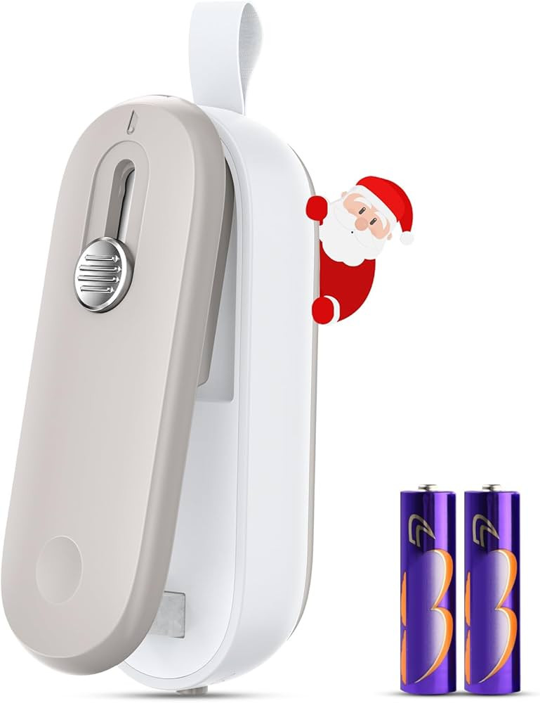 FEPPO Mini Bag Sealer, Bag Sealer with Cutter 2 in 1 Heat Sealer, Portable Chip Sealer Handheld F... | Amazon (US)