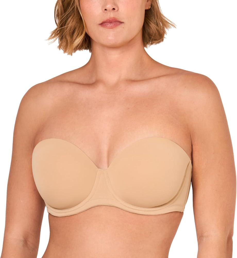 DELIMIRA Women's Underwire Contour Multiway Full Coverage Strapless Bra Plus Size | Amazon (US)