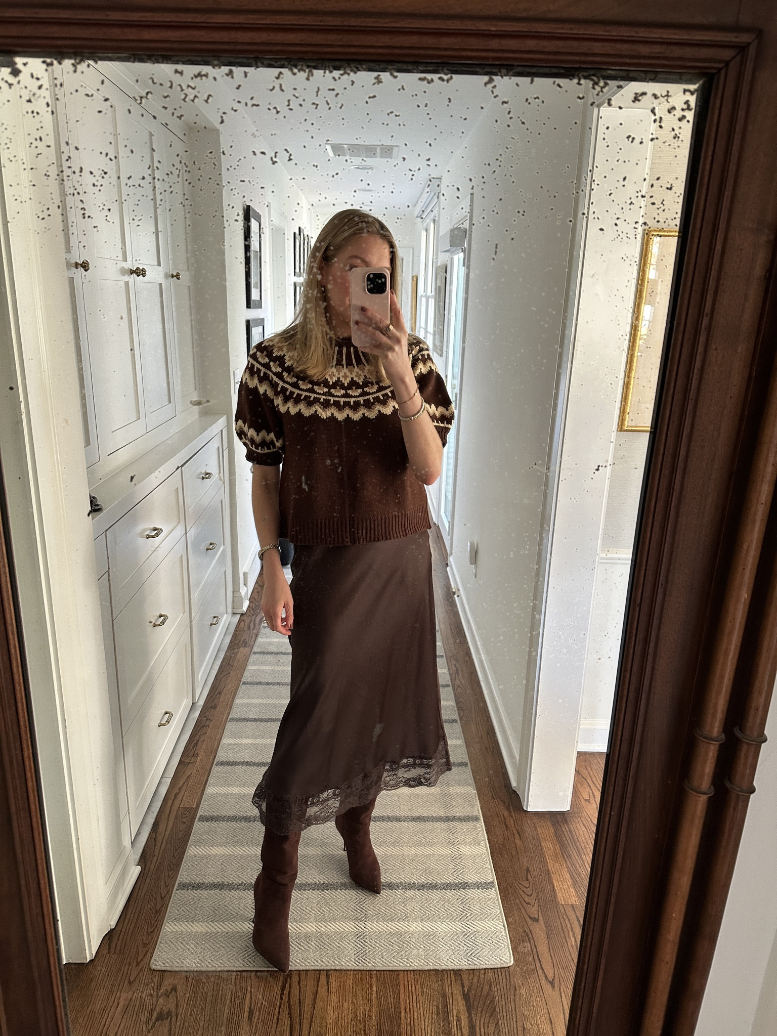 Spotlight on the boots! These guys are gorgeous and the perfect dressy boot for all your holiday events! On sale for $263!! 