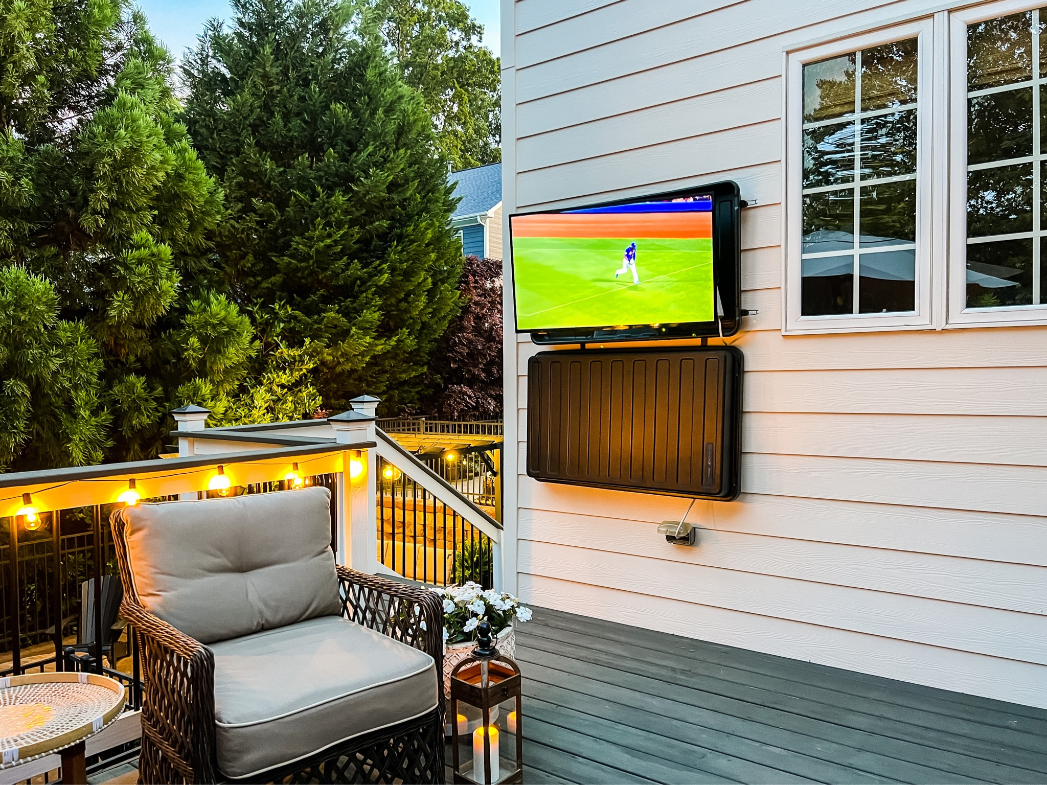Enjoy watching your favorite show or ballgame outdoors. No need for an expensive outdoor tv with this awesome weatherproof cover! We’ve had ours for 3 years and never have any water inside. We keep our tv hung outside year round. Get one today! You won’t regret it! #outdoortv #backyardgoals #outdoorlivingsoace

#LTKFind #LTKSeasonal #LTKhome