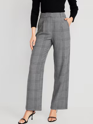 Extra High-Waisted Pleated Taylor Trouser Wide-Leg Pants for Women | Old Navy (US)