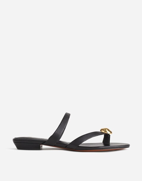 The Mila Organic Hardware Thong Slide Sandal | Madewell | Madewell