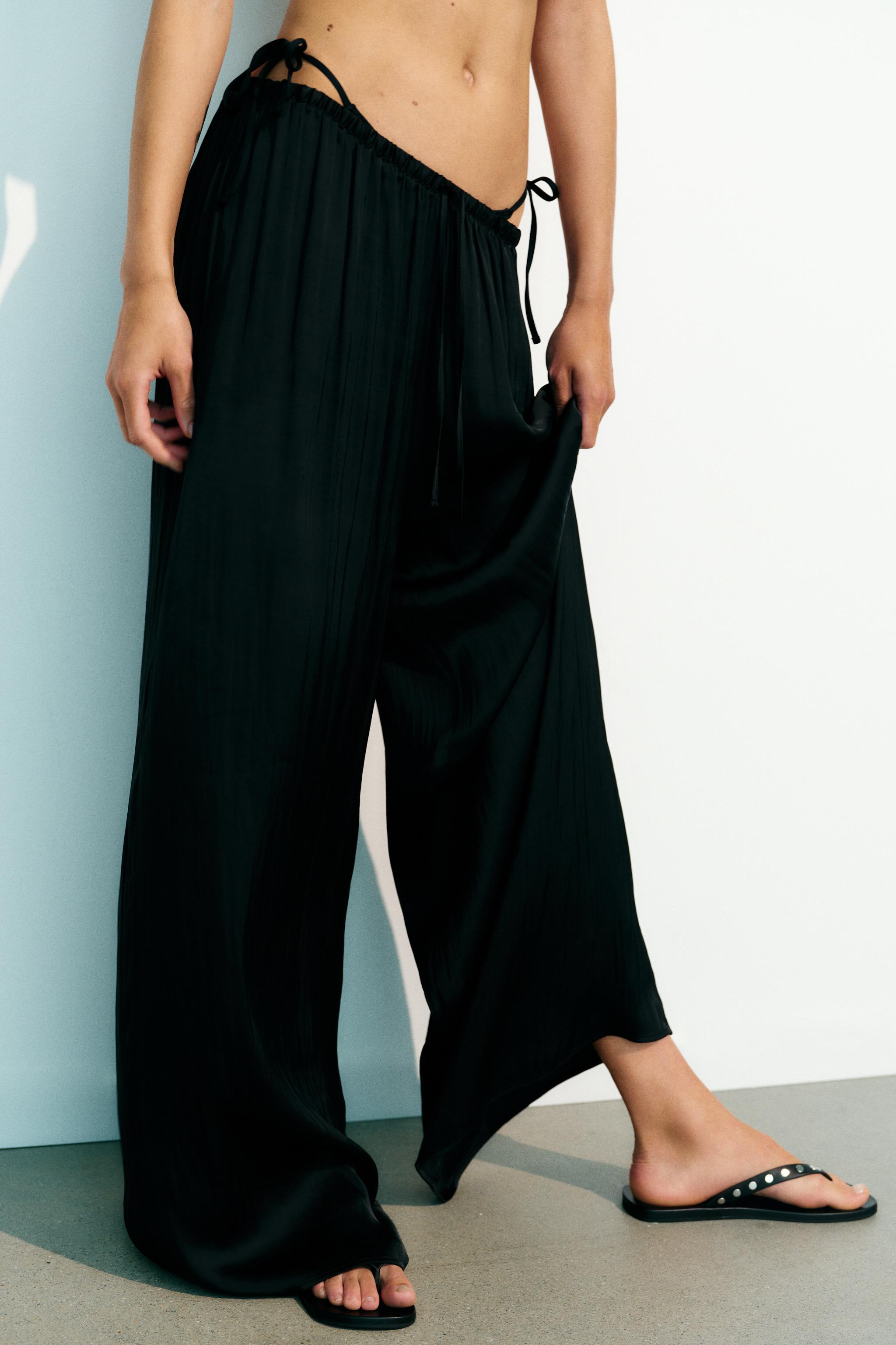 FLOWY PALAZZO PANTS | Zara US